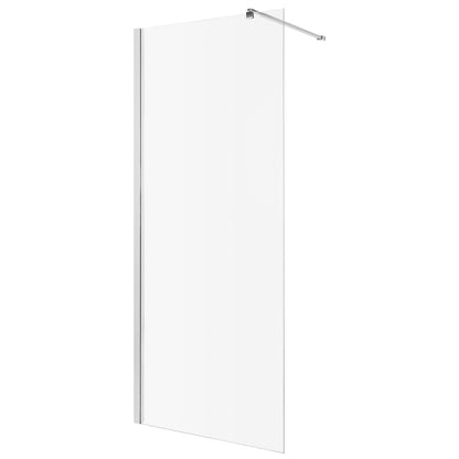 Parete doccia walk-in 90x195 cm, vetro di sicurezza 8 mm, trasparente, profilo metallico resistente Cabina doccia Titolo predefinito Alessandro Design