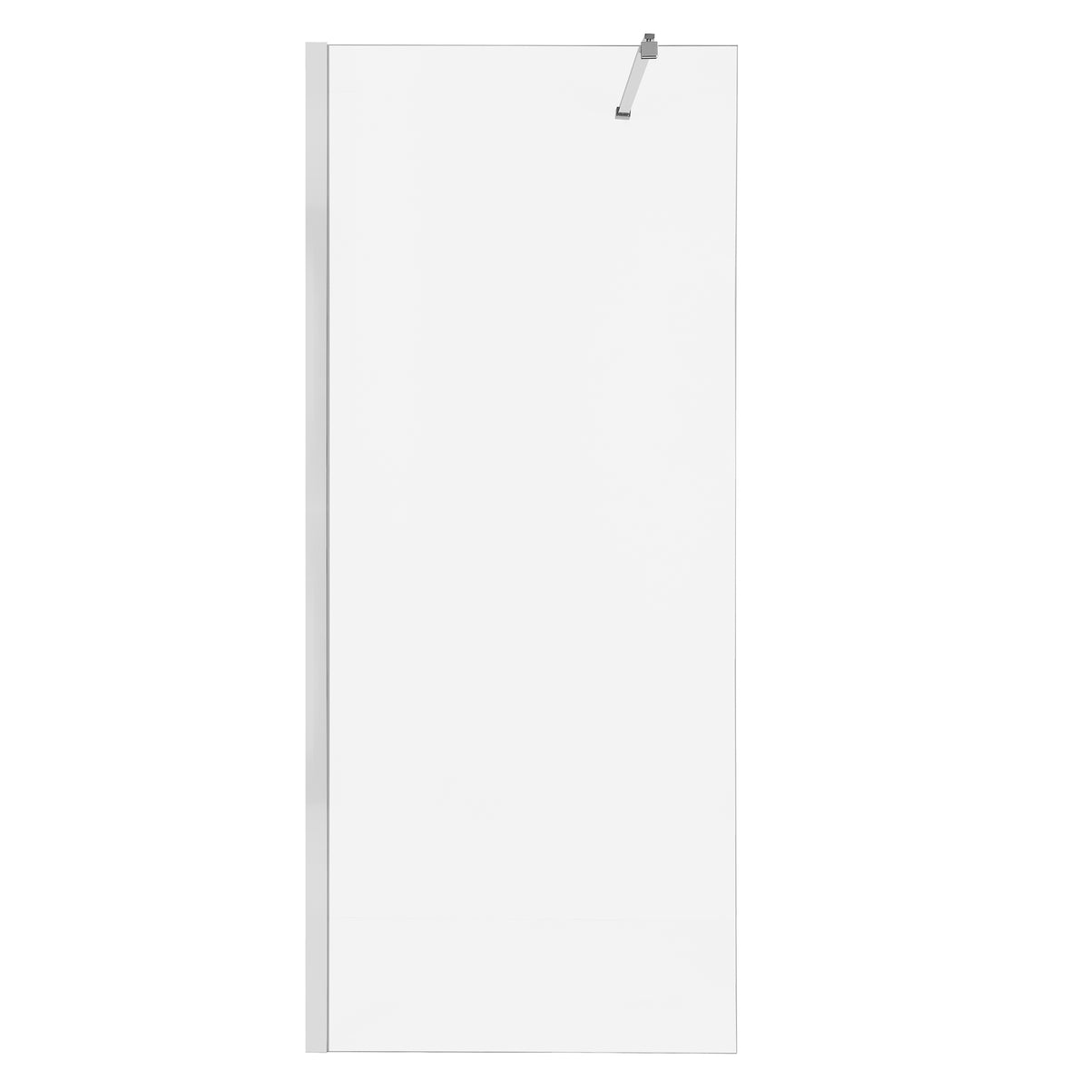 Parete doccia walk-in 90x195 cm, vetro di sicurezza 8 mm, trasparente, profilo metallico resistente Cabina doccia Titolo predefinito Alessandro Design