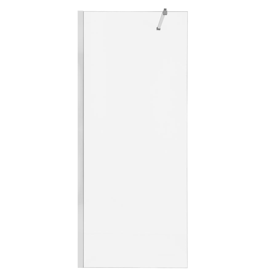 Parete doccia walk-in 90x195 cm, vetro di sicurezza 8 mm, trasparente, profilo metallico resistente Cabina doccia Titolo predefinito Alessandro Design