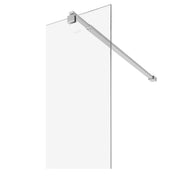 Parete doccia walk-in 90x195 cm, vetro di sicurezza 8 mm, trasparente, profilo metallico resistente Cabina doccia Titolo predefinito Alessandro Design