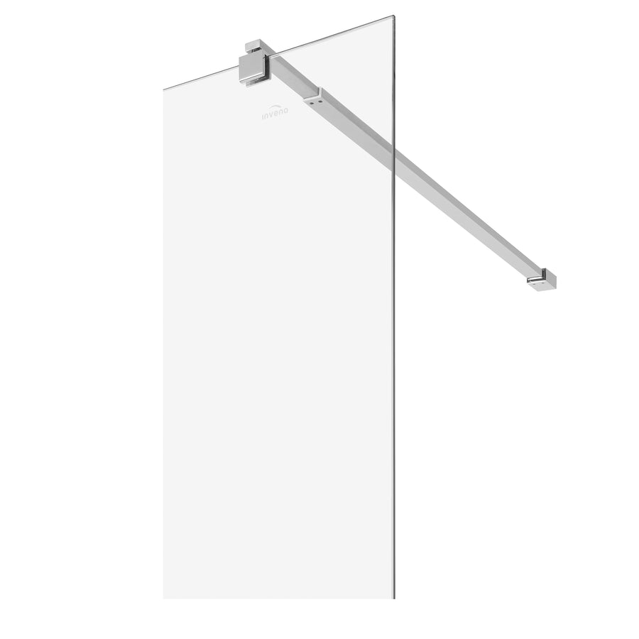 Parete doccia walk-in 90x195 cm, vetro di sicurezza 8 mm, trasparente, profilo metallico resistente Cabina doccia Titolo predefinito Alessandro Design