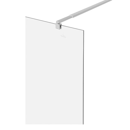 Parete doccia walk-in 90x195 cm, vetro di sicurezza 8 mm, trasparente, profilo metallico resistente Cabina doccia Titolo predefinito Alessandro Design