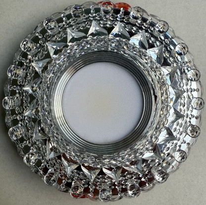 ORBITA Spot LED, 5W, Rotondo, Luce Fredda + RGB, Spot LED Bianco, Resina e Vetro Titolo predefinito Alessandro Design