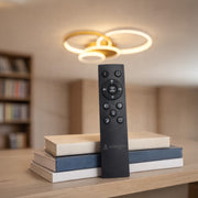 Lustra LED cu telecomanda KILLIAN 80W, 4 Cercuri, lumina Rece/Calda/Neutra, Dimabila, Auriu Lustre LED cu Telecomanda Default Title Alessandro Design
