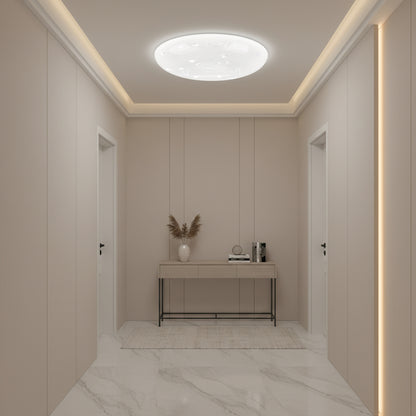 Plafoniera LED Star 23 cm, 22W, 3000K / 4000K / 6000K, Plafoniere LED bianche, in metallo e acrilico Titolo predefinito Alessandro Design