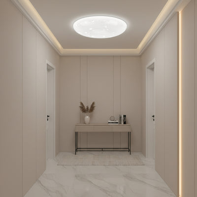 Plafoniera LED Star 23 cm, 22W, 3000K / 4000K / 6000K, Bianco, Metallo e Acrilico