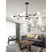 Lustra Architek Nona, 9x E27, Nero, Metallo Lustre Industrial Titolo predefinito Alessandro Design