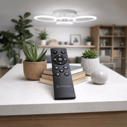 Lampadario a LED con telecomando BETTY 43W, 4 Cerchi, Luce Fredda/Calda/Neutra, Dimmerabile, Lampadario a LED Bianco con telecomando Titolo predefinito Alessandro Design