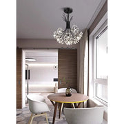 Lampadario in Cristallo PETERHOF Petito, 13xG4, Diametro 52 cm, Nero Lampadari Moderni Titolo predefinito Alessandro Design