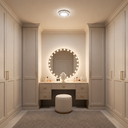 ORBITA Spot LED, 5W, Rotondo, Luce Fredda + RGB, Spot LED Bianco, Resina e Vetro Titolo predefinito Alessandro Design