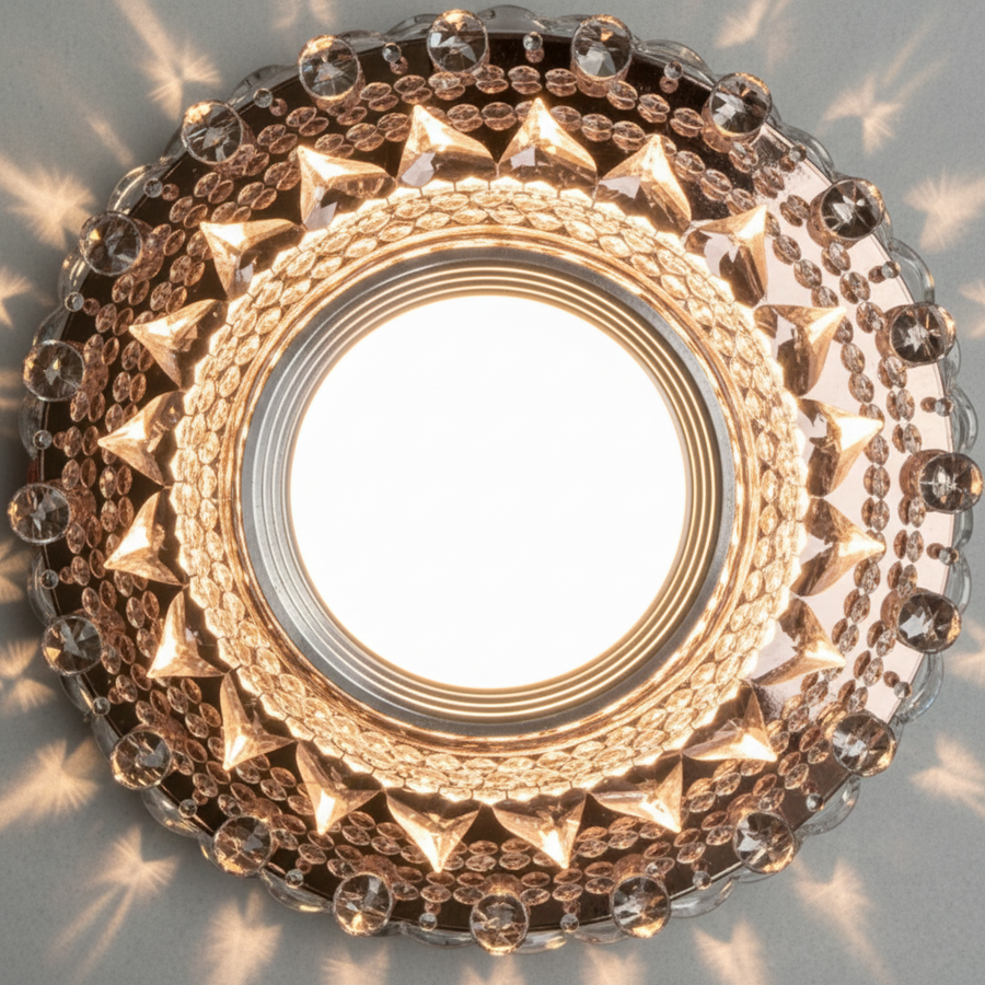 Spot LED ORBITA, 5W, Rotondo, Luce Fredda/Calda, Bronzo Antico, Spot LED in Resina e Vetro Titolo predefinito Alessandro Design