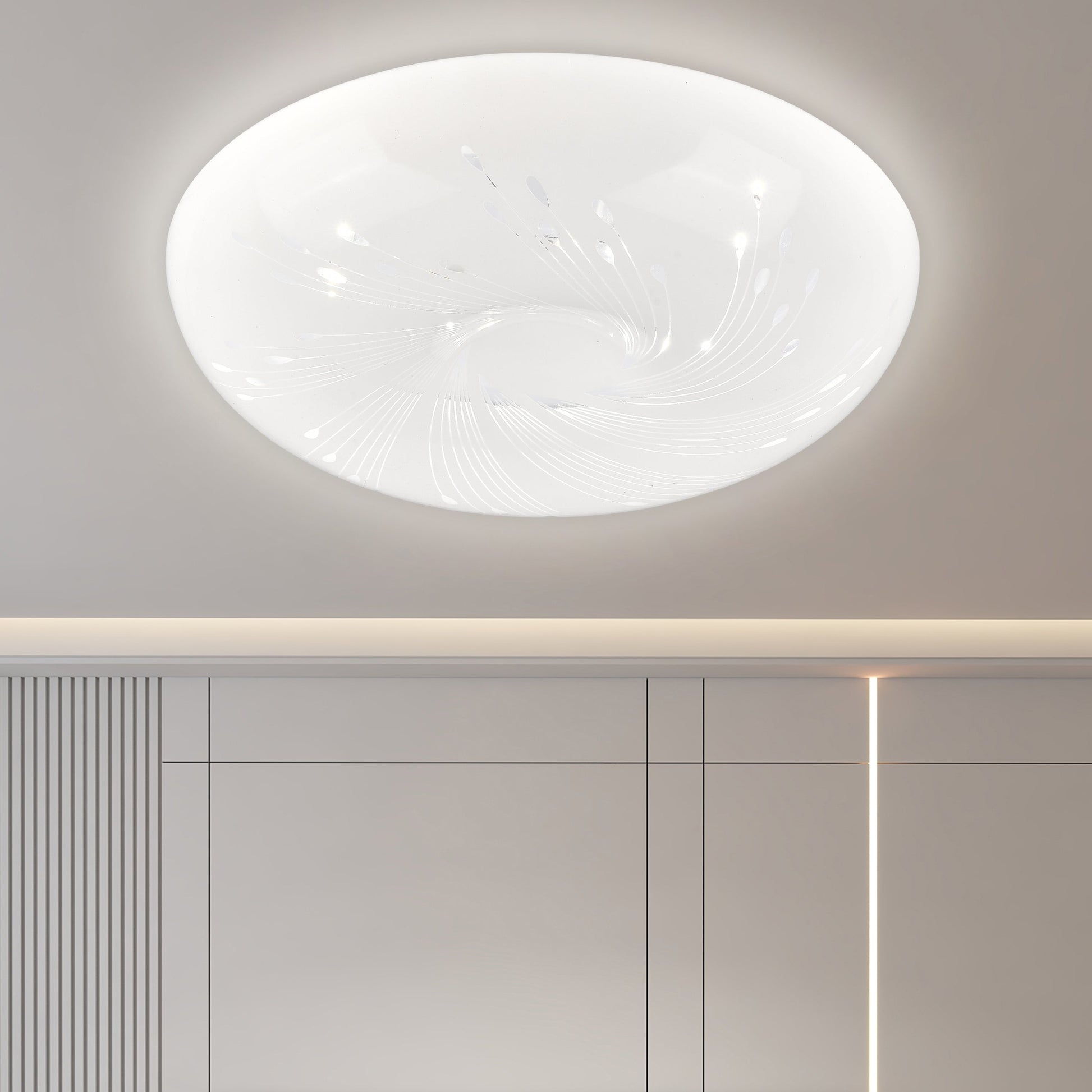 Plafoniera LED 35 cm, 31W, 3000K / 4000K / 6000K, Bianco, Metallo e Acrilico Plafoniere LED Titolo predefinito Alessandro Design