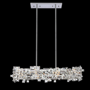 Lampadario di cristallo NEXORA Regalis, 10xE14, 78X28 cm, altezza regolabile, lampadari di cristallo dal design elegante Titolo predefinito Alessandro Design