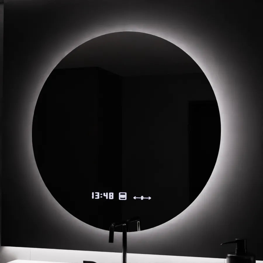 Oglinda LED Rotunda, 80cm, Serenite MotionGlow Marcello, Sistem Dezaburire, Ceas & Termometru, Dimabila Oglinzi Marcello Default Title Alessandro Design