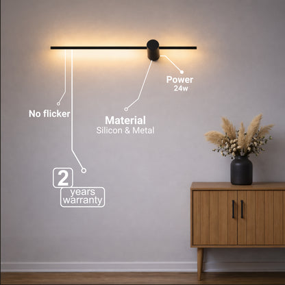 Applique LED Angelique 24W Nero Bianco Applique per interni Titolo predefinito Alessandro Design