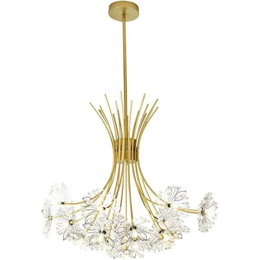 Candelabro di cristallo Petito, 12XG4, Oro, Diametro 52 cm Candelabro di cristallo Titolo predefinito Alessandro Design