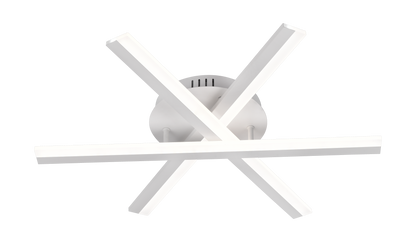 Lampadario a LED con telecomando ZOE, 40W, Luce Fredda/Calda/Neutra, Dimmerabile, Lampadario a LED Bianco con telecomando Titolo predefinito Alessandro Design