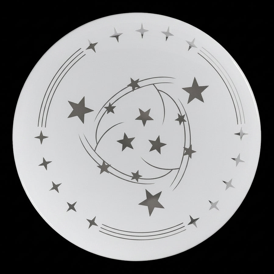 Plafoniera LED Star 23 cm, 22W, 3000K / 4000K / 6000K, Plafoniere LED bianche, in metallo e acrilico Titolo predefinito Alessandro Design