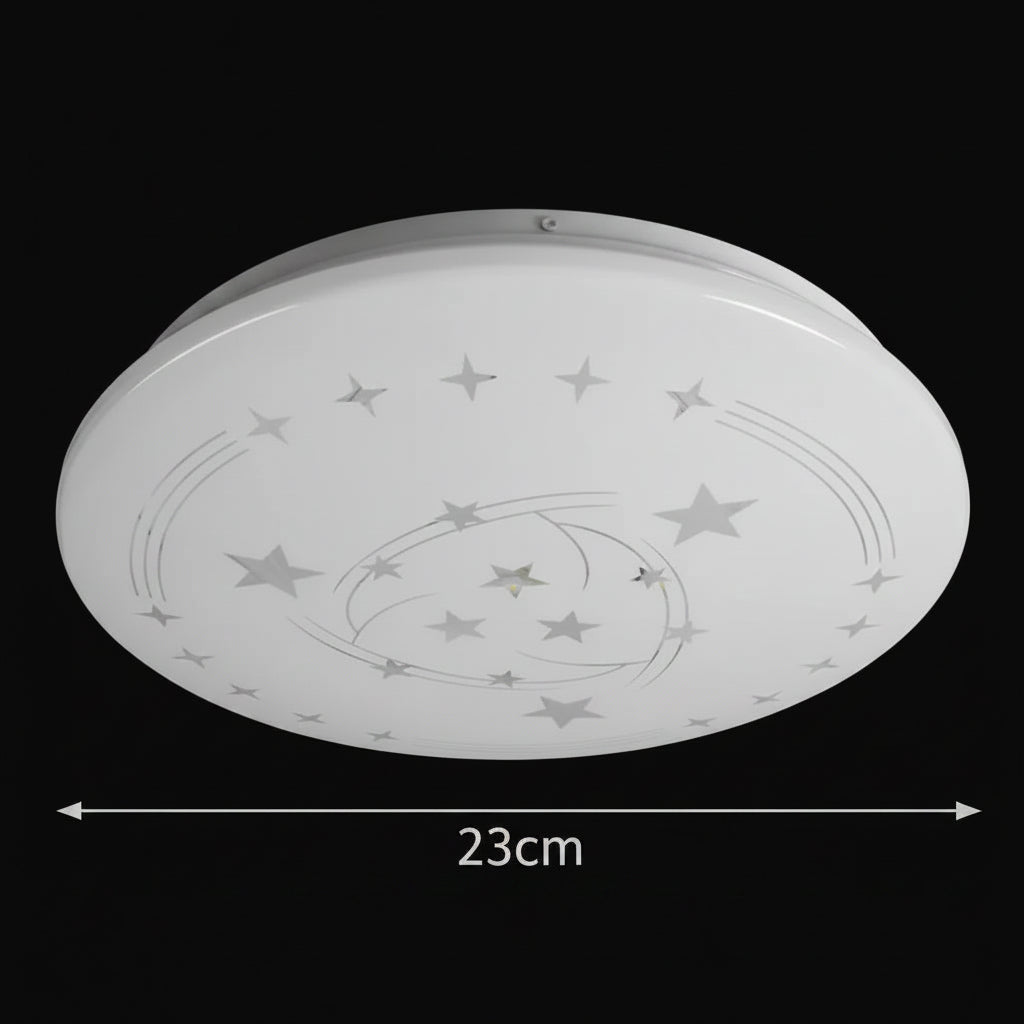Plafoniera LED Star 23 cm, 22W, 3000K / 4000K / 6000K, Plafoniere LED bianche, in metallo e acrilico Titolo predefinito Alessandro Design
