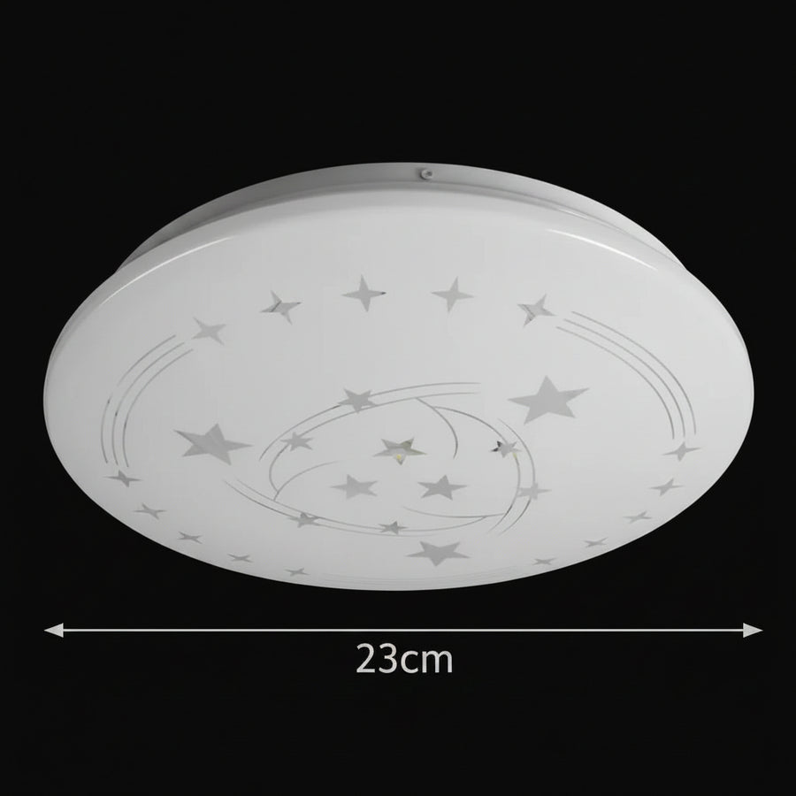 Plafoniera LED Star 23 cm, 22W, 3000K / 4000K / 6000K, Plafoniere LED bianche, in metallo e acrilico Titolo predefinito Alessandro Design