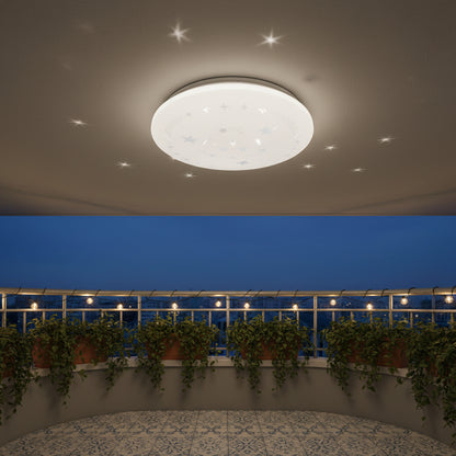 Plafoniera LED Star 23 cm, 22W, 3000K / 4000K / 6000K, Plafoniere LED bianche, in metallo e acrilico Titolo predefinito Alessandro Design