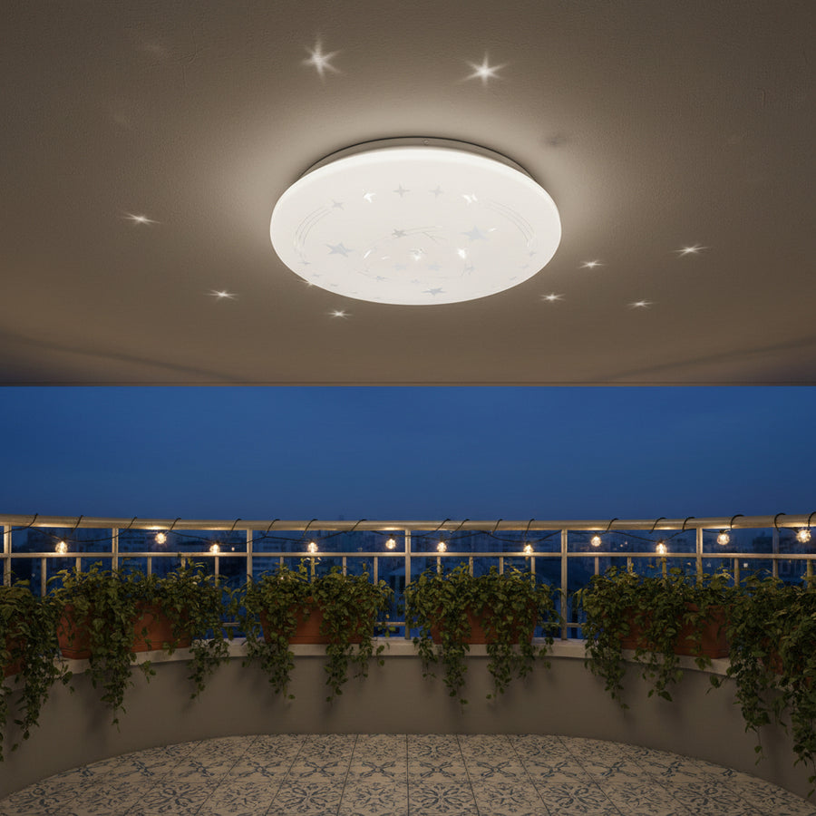 Plafoniera LED Star 23 cm, 22W, 3000K / 4000K / 6000K, Plafoniere LED bianche, in metallo e acrilico Titolo predefinito Alessandro Design