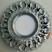 ORBITA Spot LED, 5W, Rotondo, Luce Fredda + RGB, Spot LED Bianco, Resina e Vetro Titolo predefinito Alessandro Design