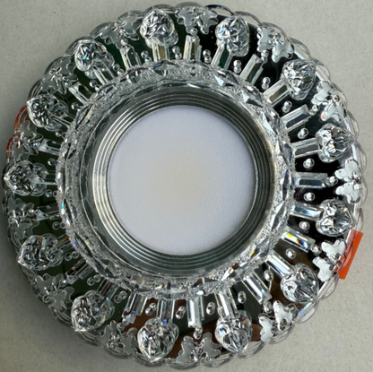 ORBITA Spot LED, 5W, Rotondo, Luce Fredda + RGB, Spot LED Bianco, Resina e Vetro Titolo predefinito Alessandro Design