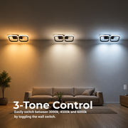 Lampadario LED VERTEX 21W, 2 Quadrati, Lineare, Luce Fredda/Calda/Neutra, Nero Lampadari LED Titolo predefinito Alessandro Design