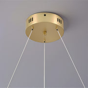Lampadario LED a sospensione FAUSTO II, 42W, Luce Fredda/Calda/Neutra, Altezza regolabile, Lampadari Moderni Oro Titolo predefinito Alessandro Design