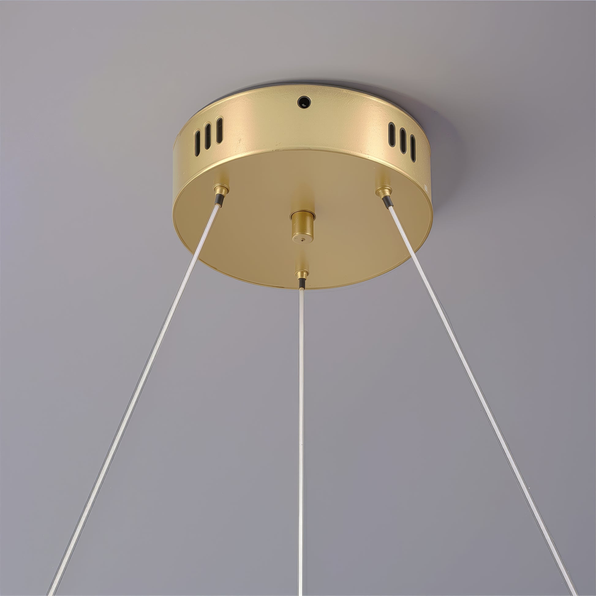 Lampadario LED a sospensione FAUSTO II, 42W, Luce Fredda/Calda/Neutra, Altezza regolabile, Lampadari Moderni Oro Titolo predefinito Alessandro Design