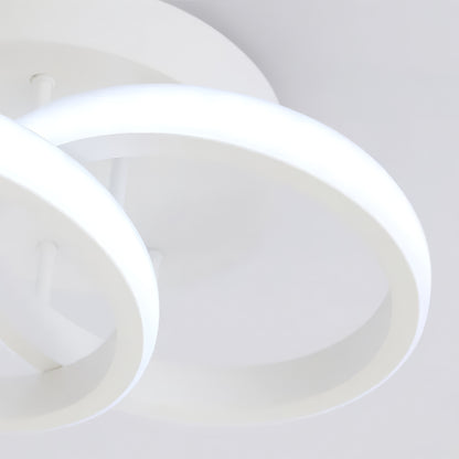 Lampadario LED VERTEX CIRCULA 21W, 2 Cerchi, Strutture in Metallo, Luce Fredda/Calda/Neutra, Lampadari LED Bianchi Titolo predefinito Alessandro Design