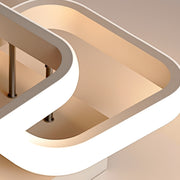 Lampadario LED VERTEX Matrix, Diamanti sovrapposti, Strutture in metallo, 24W, 2 Diamanti, Luce Fredda/Calda/Neutra 3000K/4000K/6000K, Lampadari LED Bianchi Titolo predefinito Alessandro Design