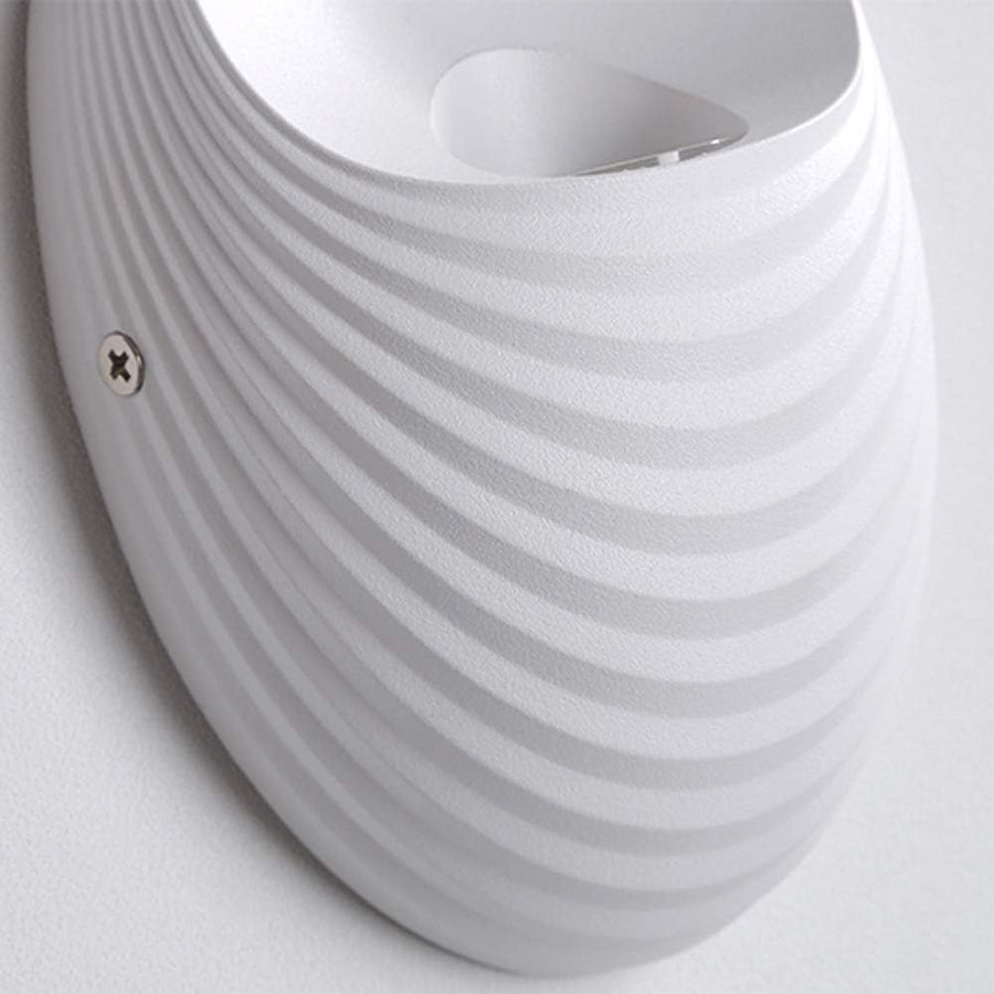 Lampada da parete per esterni Shell, 5W, 3000K, Lampada da parete per esterni bianca Titolo predefinito Alessandro Design