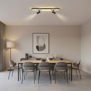 Lampadario LED con Proiettore Orientabile FISSO Camilla 70W, Luce Fredda/Calda/Neutra, Lampadari LED Neri Titolo predefinito Alessandro Design