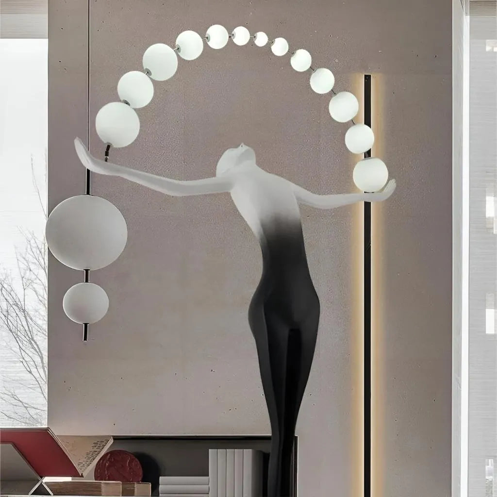 Lampada da Terra Amato LED 24W 4000K Metallo Nero Veioze & Lampada da Terra Titolo predefinito Alessandro Design