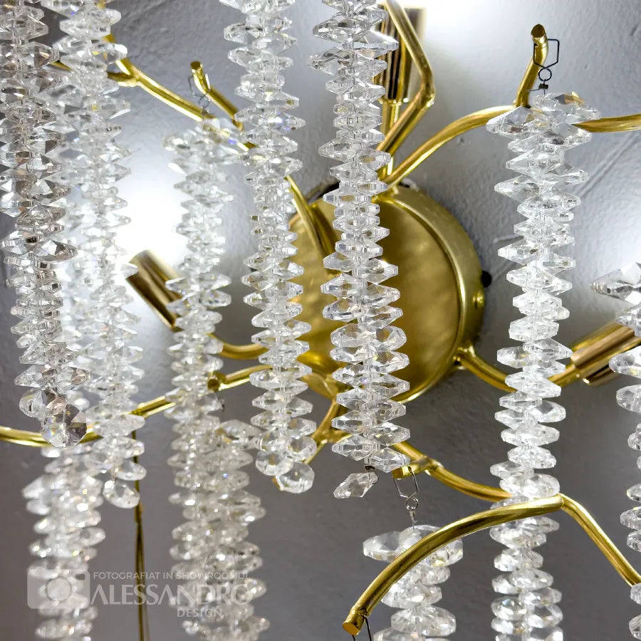 Lampada da parete Cristal Chandler 3x G9 Oro Lampada da parete per interni Titolo predefinito Alessandro Design