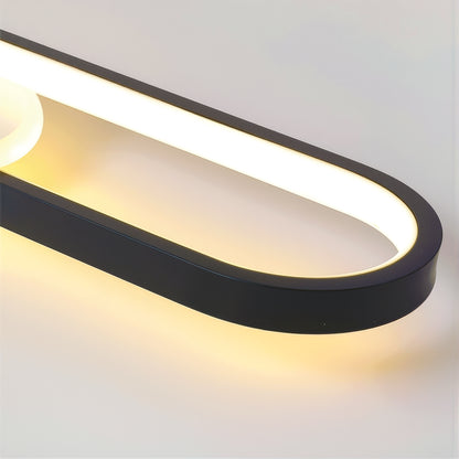 Lampadario LED con Proiettore Orientabile FISSO Camilla 49W, luce 3000/4000/6000k, Lampadari LED Nero Titolo predefinito Alessandro Design