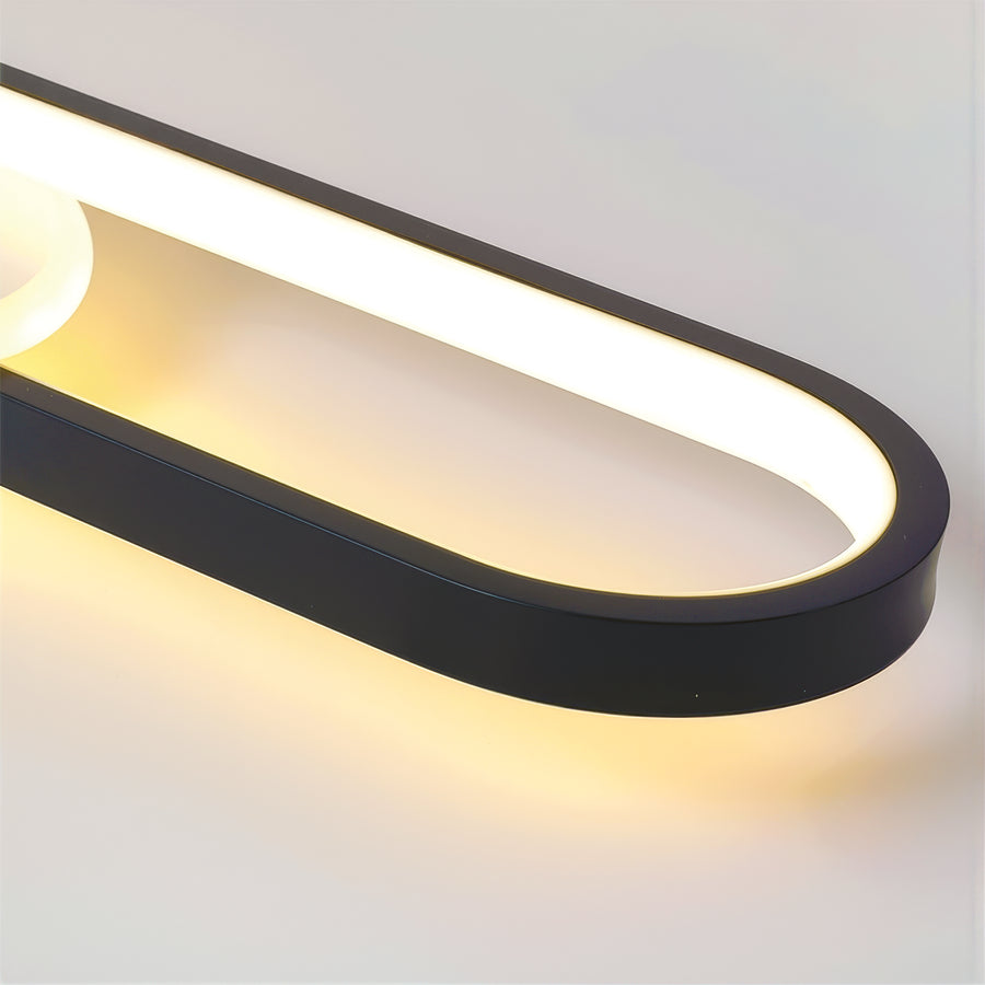Lampadario LED con Proiettore Orientabile FISSO Camilla 49W, luce 3000/4000/6000k, Lampadari LED Nero Titolo predefinito Alessandro Design