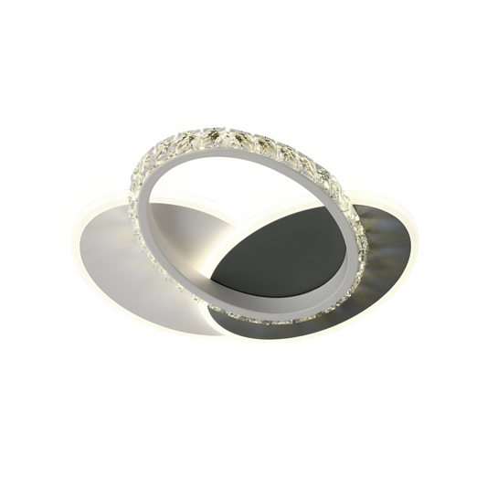 Lampadario LED in cristallo PRISMIQ 39W, 3 Ovali, Luce Fredda/Calda/Neutra, Nero Lampade da parete per interni Titolo predefinito Alessandro Design