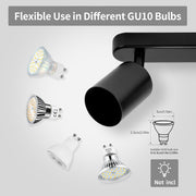 Lampadario Classico Moderno, Joom con Proiettore Lineare, 4XGU10, Metallo, Nero, Lampadine Non Incluse Lampadari LED Titolo predefinito Alessandro Design