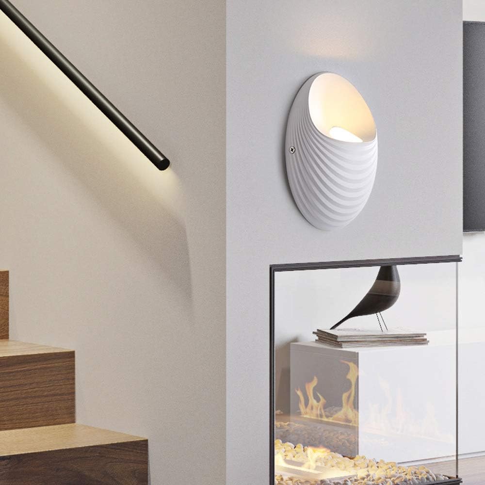 Lampada da parete per esterni Shell, 5W, 3000K, Lampada da parete per esterni bianca Titolo predefinito Alessandro Design
