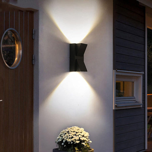 Applique LED da Esterno e Interno, 6W, 2 Sorgenti x 5W, IP65, ABS, Nero, 3000K, AX100/2BK Applique da Esterno Titolo predefinito Alessandro Design