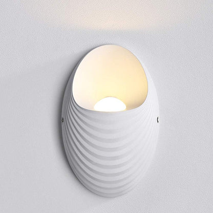 Lampada da parete per esterni Shell, 5W, 3000K, Lampada da parete per esterni bianca Titolo predefinito Alessandro Design