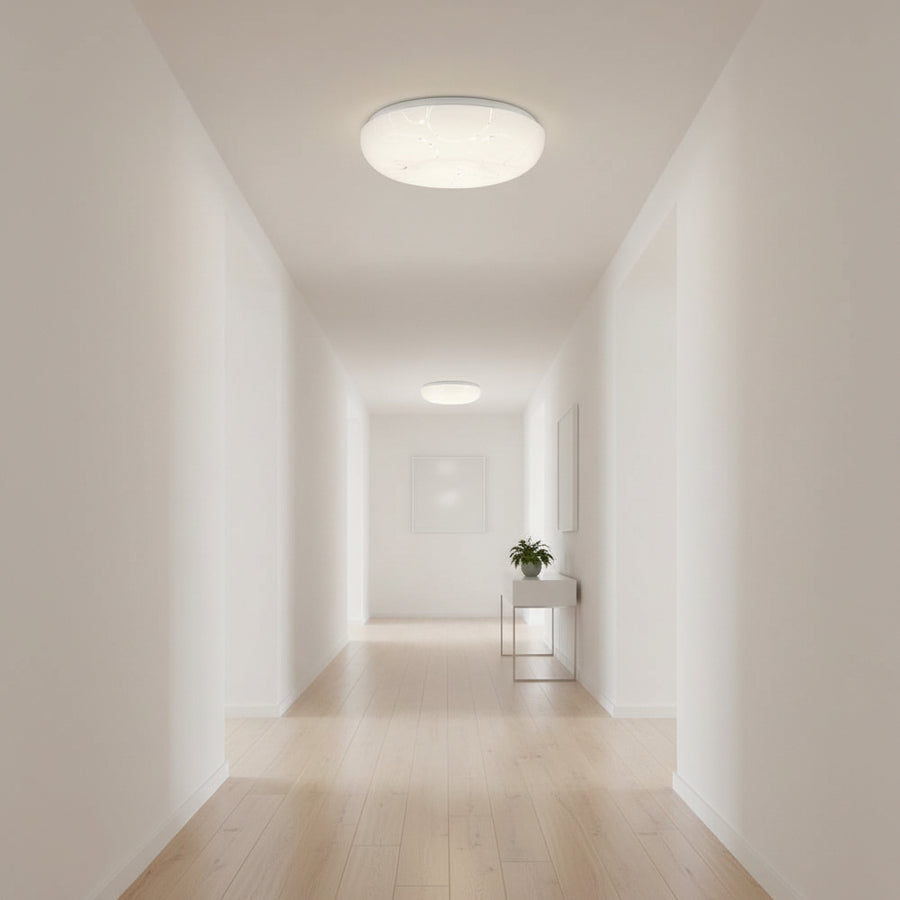 Plafoniera LED rotonda 23 cm, 22W, 3000K / 4000K / 6000K, Plafoniere LED bianche, in metallo e acrilico Titolo predefinito Alessandro Design