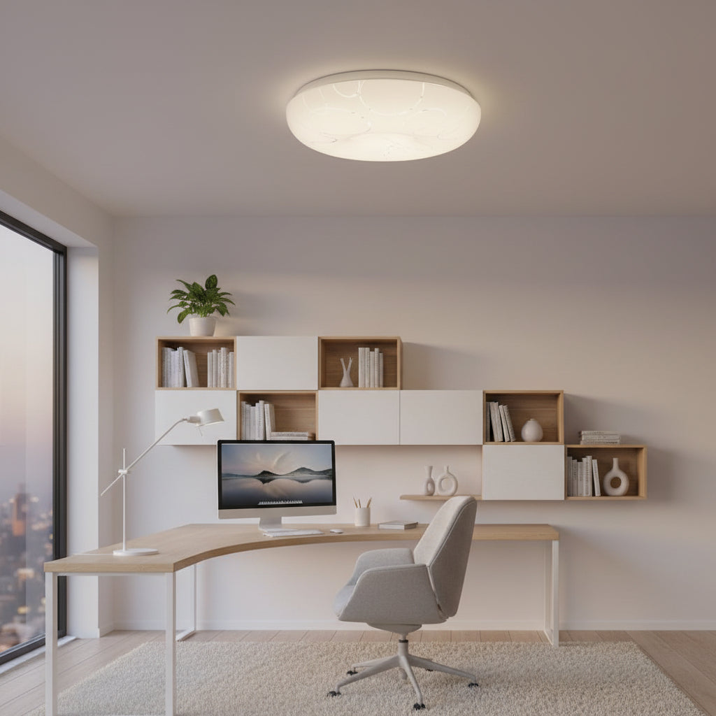 Plafoniera LED 35 cm, 31W, 3000K / 4000K / 6000K, Bianco, Metallo e Acrilico Plafoniere LED Titolo predefinito Alessandro Design