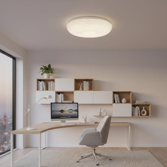 Plafoniera LED 35 cm, 31W, 3000K / 4000K / 6000K, Bianco, Metallo e Acrilico Plafoniere LED Titolo predefinito Alessandro Design