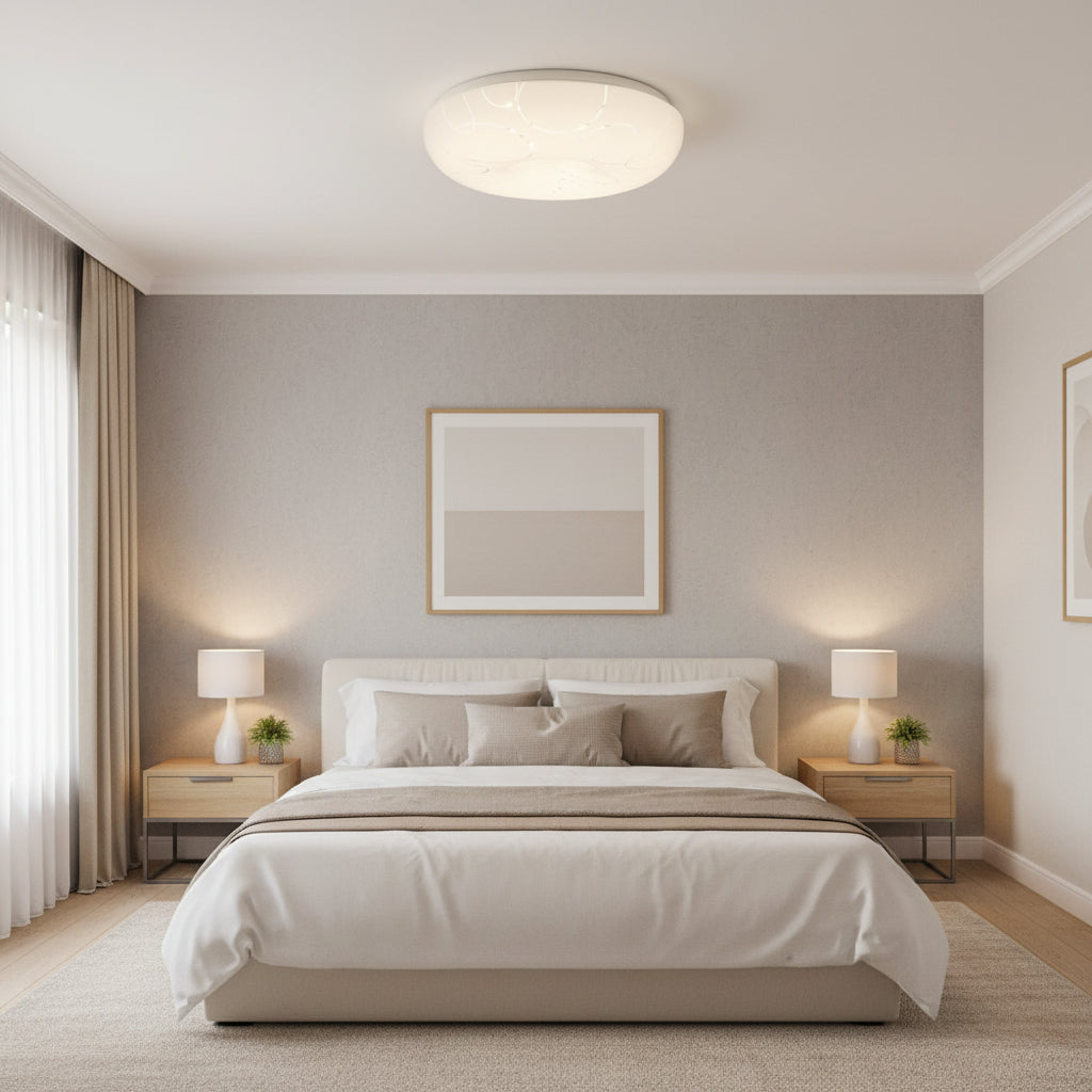 Plafoniera LED 35 cm, 31W, 3000K / 4000K / 6000K, Bianco, Metallo e Acrilico Plafoniere LED Titolo predefinito Alessandro Design