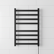 Scaldasalviette elettrico, 185 W, metallo, nero