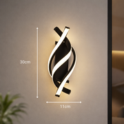 Applique LED Reid 13W, Luce Fredda/Calda/Neutra, Nero Lampade da parete per interni Titolo predefinito Alessandro Design